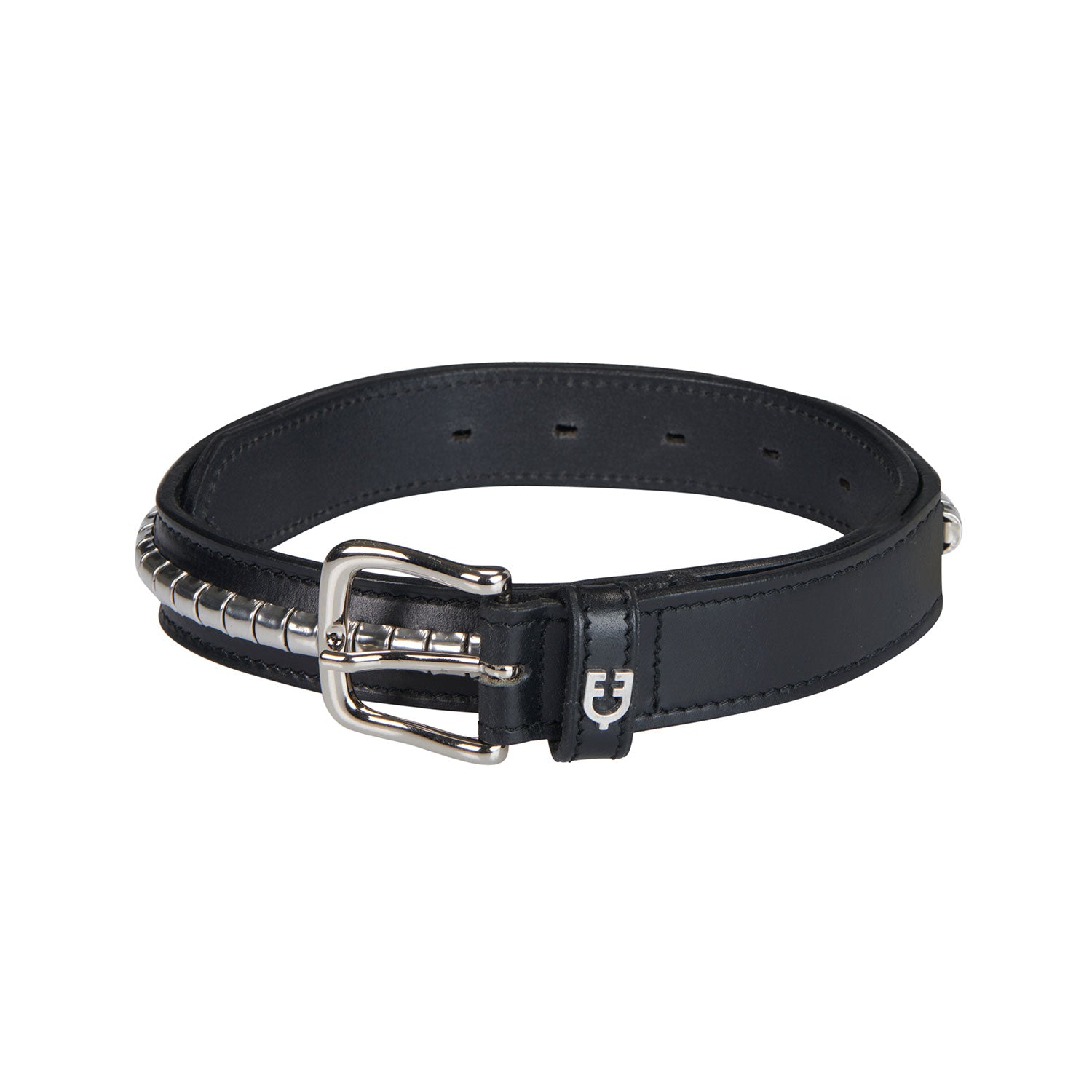 Belt Leather Belt with with Silver Clincher