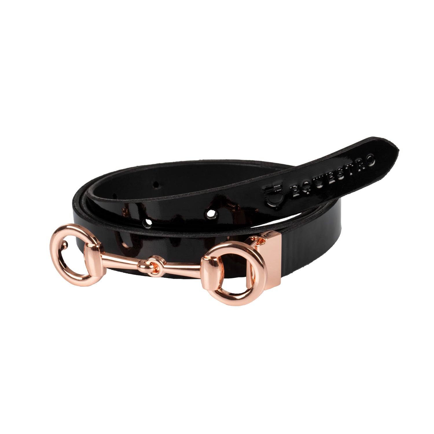 Gürtel Women'S Glossy Belt With Snaffle Bit Buckle