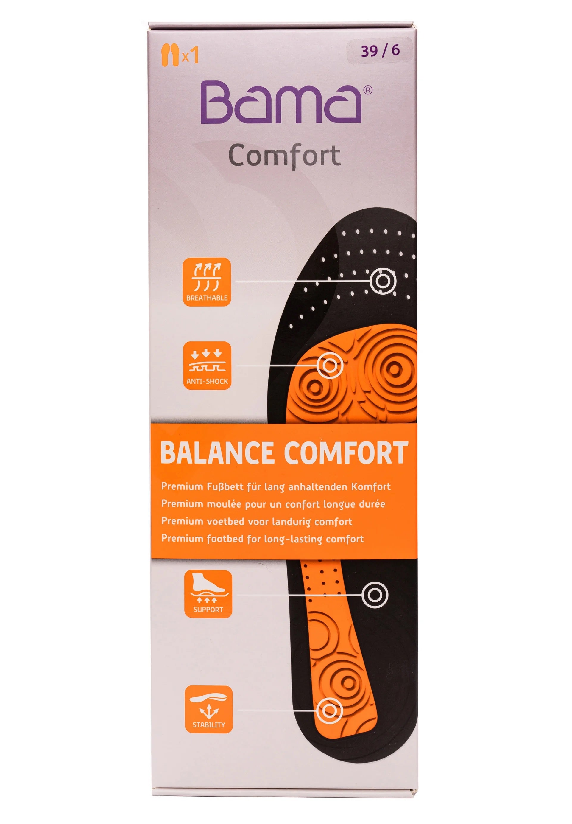 Einlagen Balance Comfort Fußbett - Reitstiefel Kandel